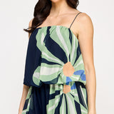 Bubble Chiffon Sleeveless Romper