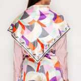 Printed Scarf Detail Shirt & Wrap Skort Set