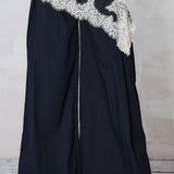 High-waisted wide leg pants