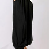 Scarf Wrap Detail Harem Pants