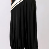 Scarf Wrap Detail Harem Pants