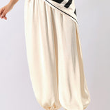 Scarf Wrap Detail Harem Pants