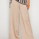 Zebra One-Shoulder Top & Scarf Pants (PANTS ONLY)