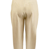 High Neck Shoulder Pad Belted Top &  Pleated Tapered Pants (PANTS ONLY)
