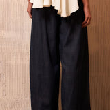 Pleated Culottes with Braided Belt