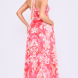 Smocked Halter Top & Midi Full Skirt Set