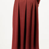 High-Waist Maxi Skirt with Front Slit
