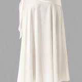 Draped Waist Satin Maxi Skirt (SKIRTS ONLY)
