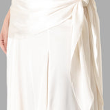 Draped Waist Satin Maxi Skirt (SKIRTS ONLY)