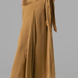 Draped Waist Satin Maxi Skirt (SKIRTS ONLY)
