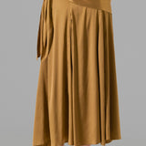 Draped Waist Satin Maxi Skirt (SKIRTS ONLY)