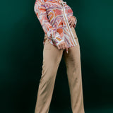 High-Waist Slim Pants