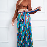 Wide Pants with Scarf Belt