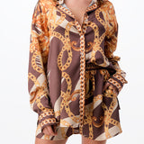 Button Down Shirt & Short Pants Set