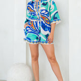 Oversized Shirt and Short Pants Set