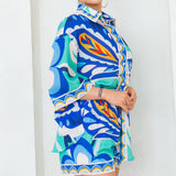 Oversized Shirt and Short Pants Set