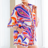 Oversized Shirt and Short Pants Set