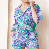 Oversized Shirt and Short Pants Set