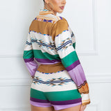 Shirt Blouse & Short Pants Set