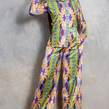 Button Up Shirt & Wide Pants Set