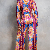 Button Up Shirt & Wide Pants Set