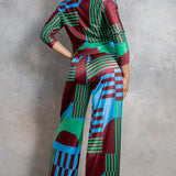 Button Up Shirt & Wide Pants Set