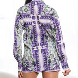 Oversized Shirt And Short Pants Set