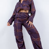 Cargo Pants & Cropped Shirt Set