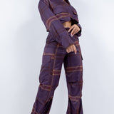 Cargo Pants & Cropped Shirt Set