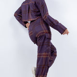 Cargo Pants & Cropped Shirt Set