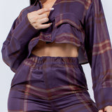 Cargo Pants & Cropped Shirt Set