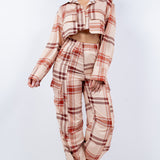 Cargo Pants & Cropped Shirt Set