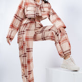 Cargo Pants & Cropped Shirt Set