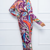 Satin Blouse & Midi Skirt Set