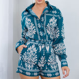 Oversized Shirt And Short Pants Set