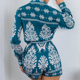 Oversized Shirt And Short Pants Set