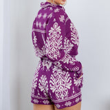 Oversized Shirt And Short Pants Set