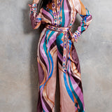 Blouse with Wide Pants Set