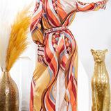 Blouse with Wide Pants Set