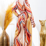 Blouse with Wide Pants Set