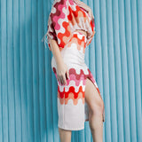 Cropped Blouse & Midi Skirt Set