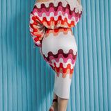 Cropped Blouse & Midi Skirt Set