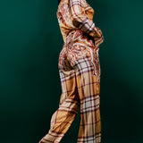 Button Down Shirt & Wide Pants Set