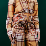 Button Down Shirt & Wide Pants Set