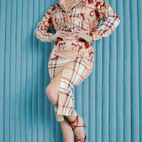 Button Down Shirt & Skirt Set