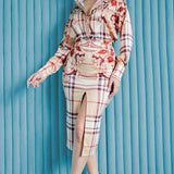 Button Down Shirt & Skirt Set