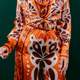 Shirt with Wide Pants Set