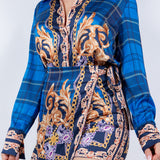 Satin Blouse & Skort Set