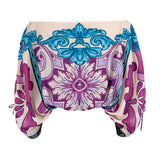 Boat Neck Cropped Blouse