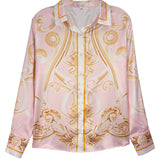 Satin Long Sleeves Blouse